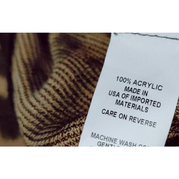 Soho New York & Co Sweater Top Animal Print Open Back Large - Picture 4 of 4